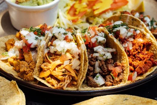 carnitas tacos soft corn tortilla pork